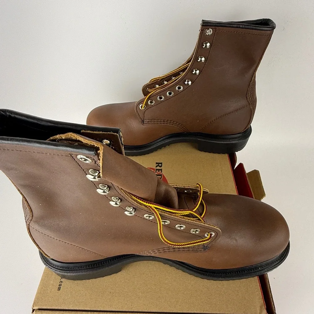 Red Wing 2233 SuperSole 8 Inch Steel Toe Work Boots Mens 11 D Brown Leather USA